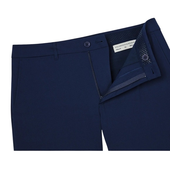 Holderness & Bourne NWT The Harwood Short Navy UPF 50 Quick Dry Anti Wrinkle 38” - Picture 8 of 9